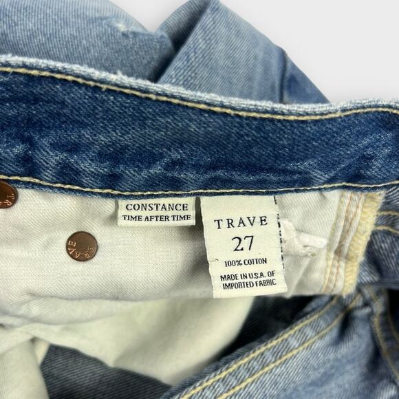 Trave Constance Distressed Tapered High-Rise Jeans in Time After Time Size 27 - Picture 5 of 8